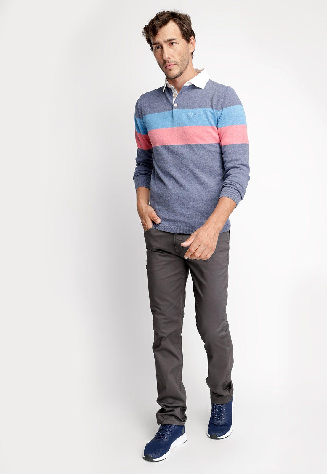 Polera Polo Tennessee Blue Melange-3