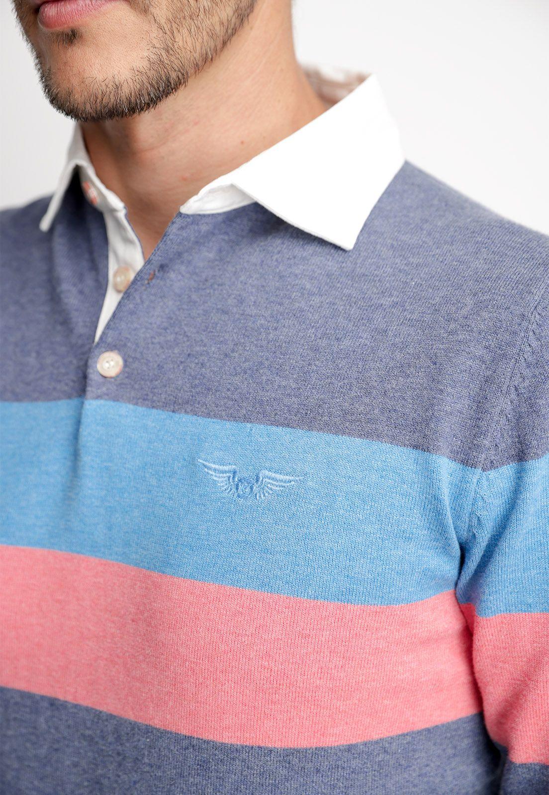 Polera Polo Tennessee Blue Melange-2