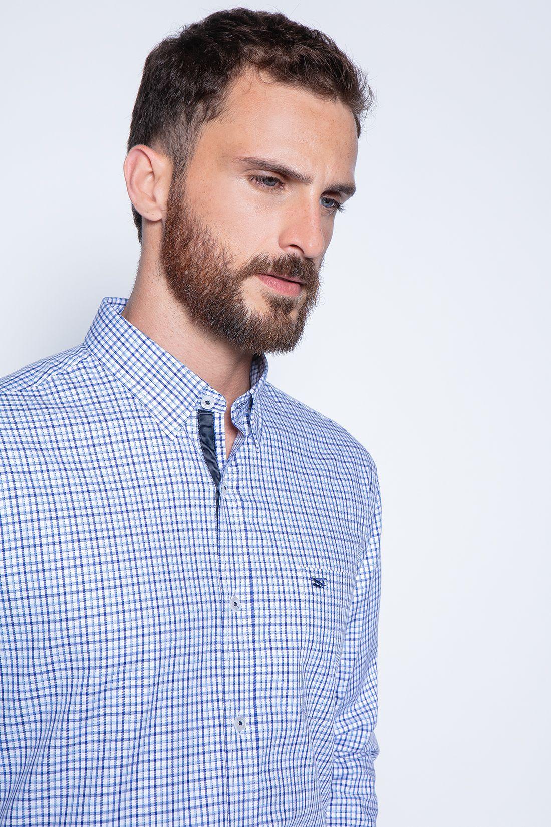 Camisa Checkered Madison Sm Navy-2