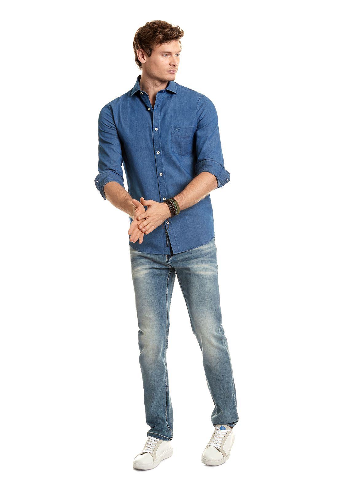 Camisa Manhattan F Blue-1