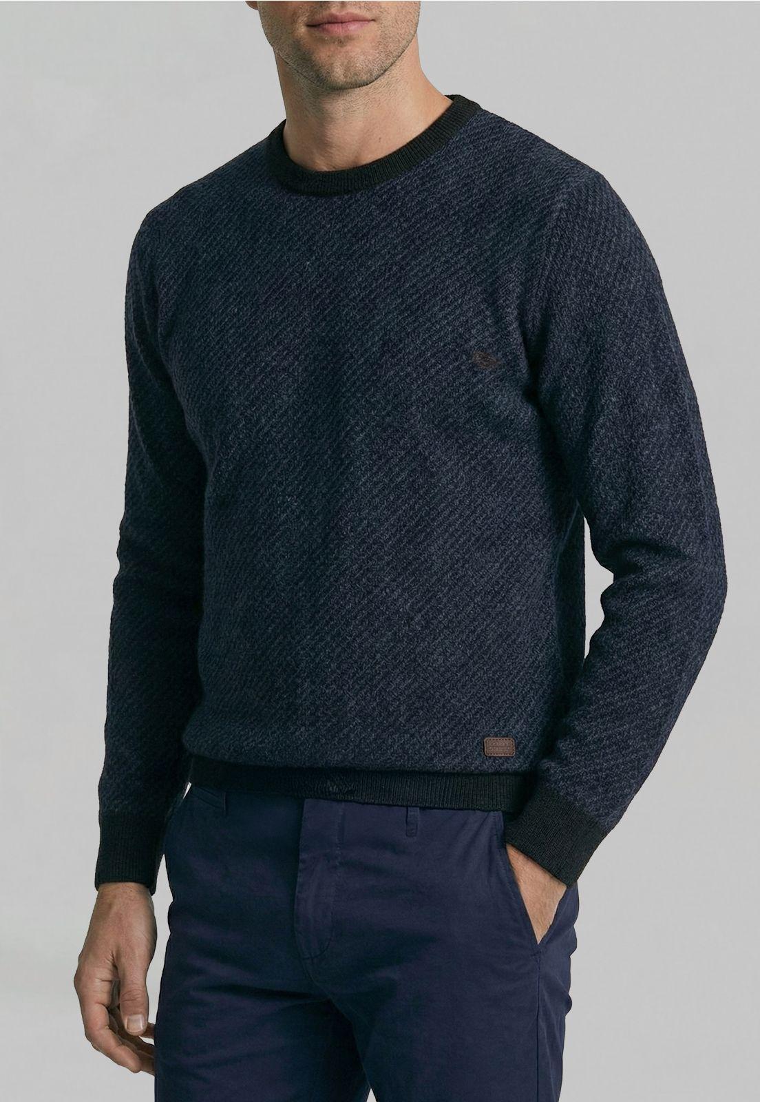 Sweater Leeds Blue Melange-2