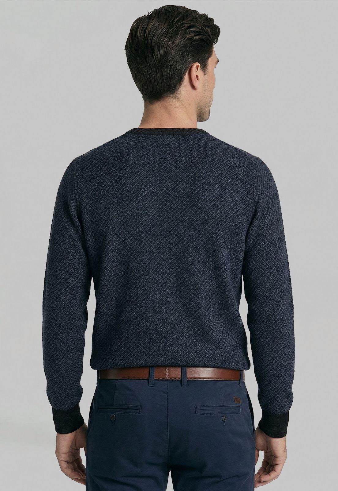 Sweater Leeds Blue Melange-3