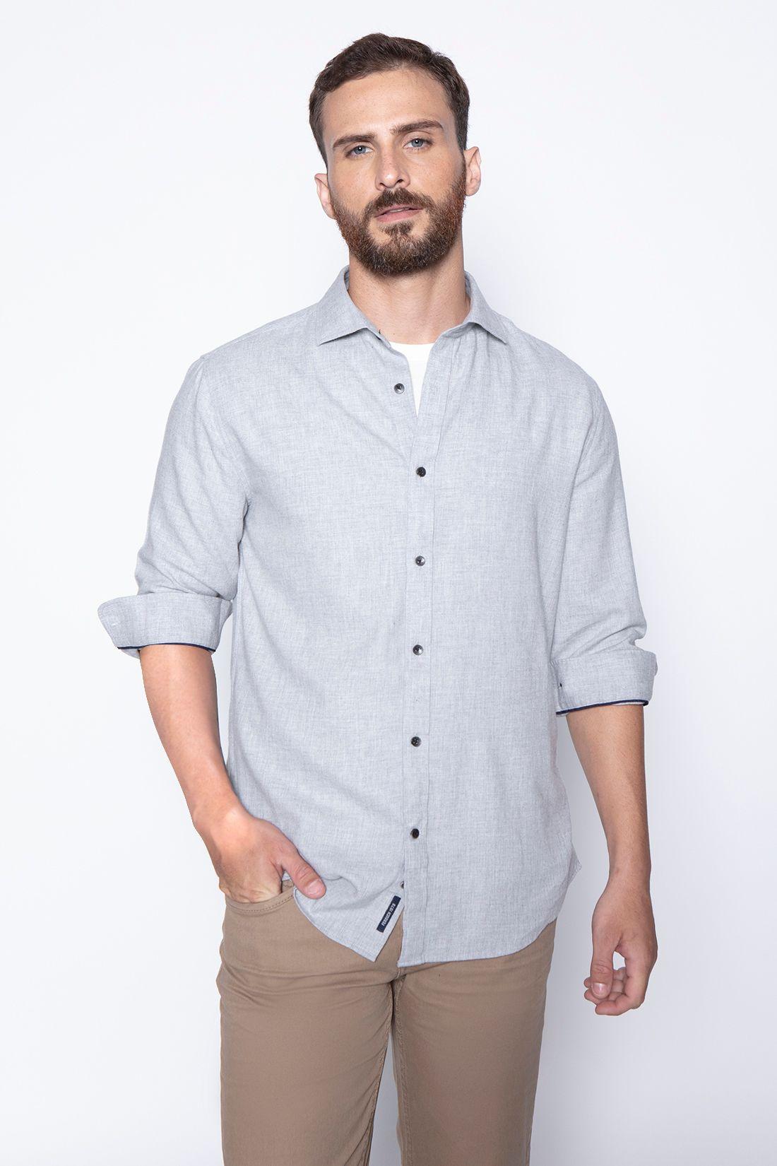 Camisa Sport F Grey Melange-0