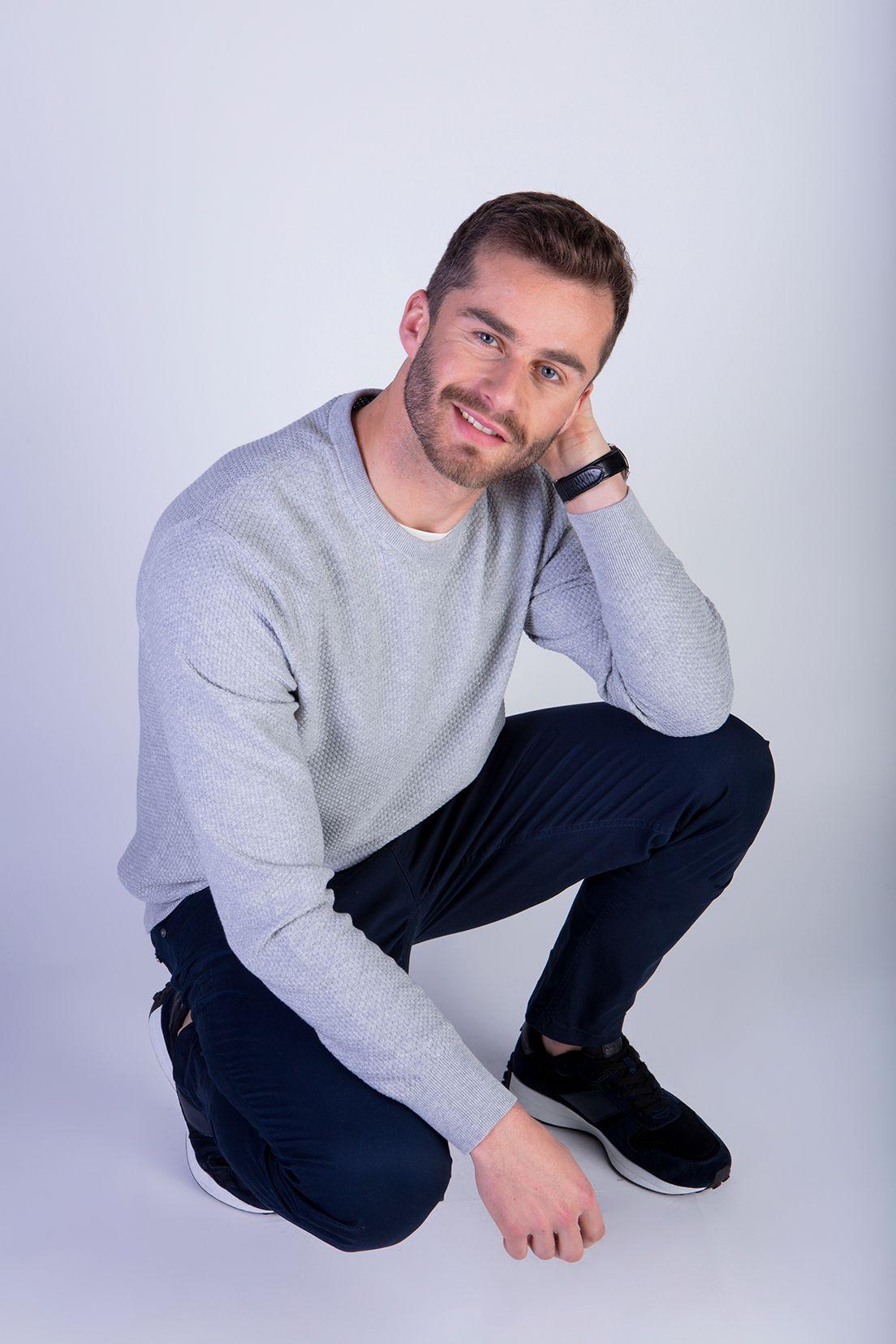 SWEATER PANTO LT GREY MELA-2