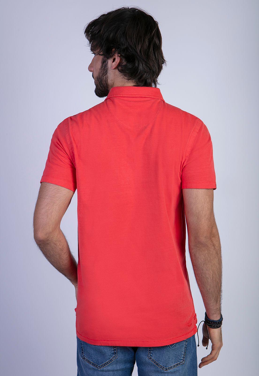 Polera Polo Lavada Orlando Coral-1