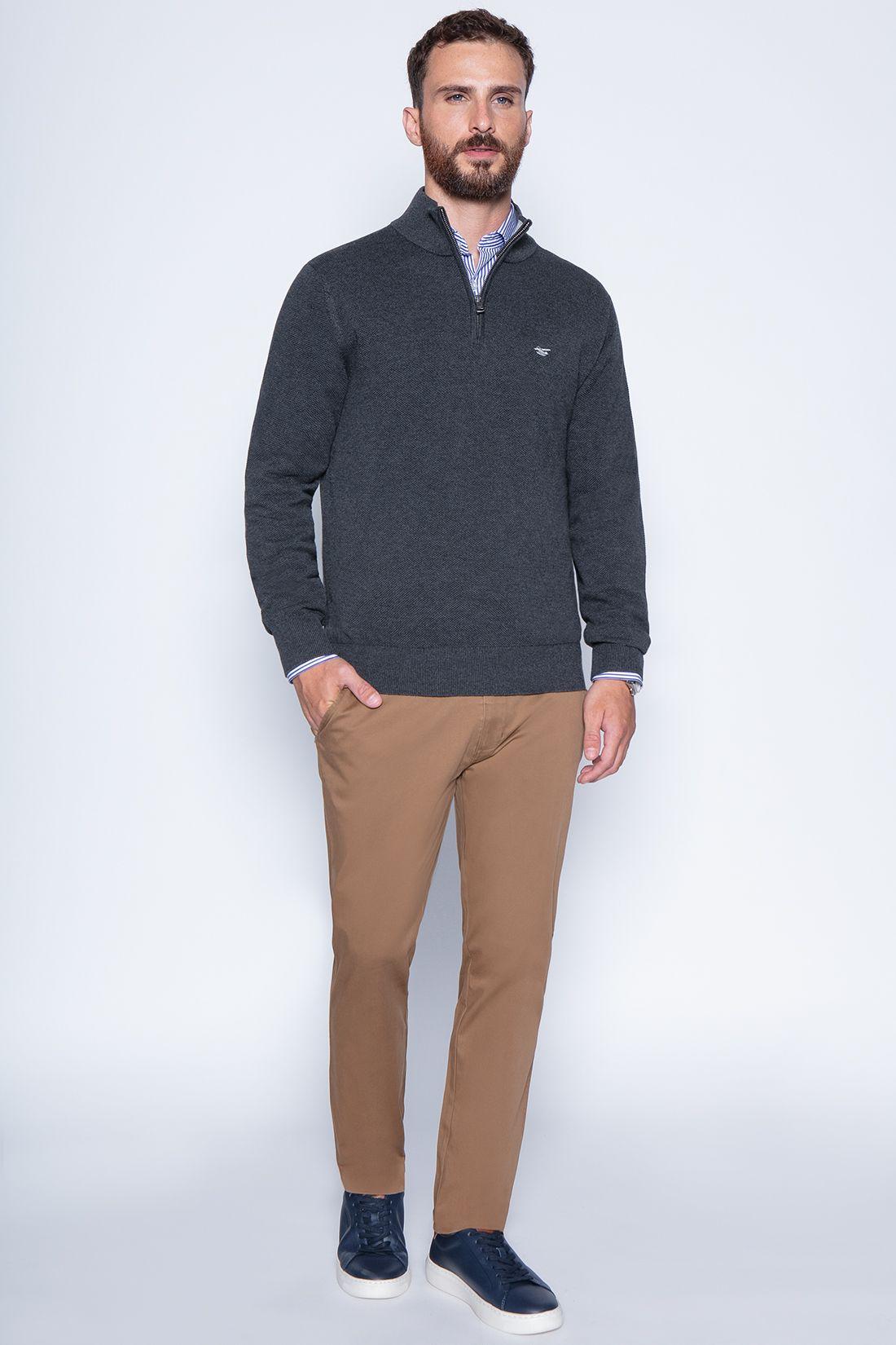 Sweater London Smart Casual L/S Graphite-3