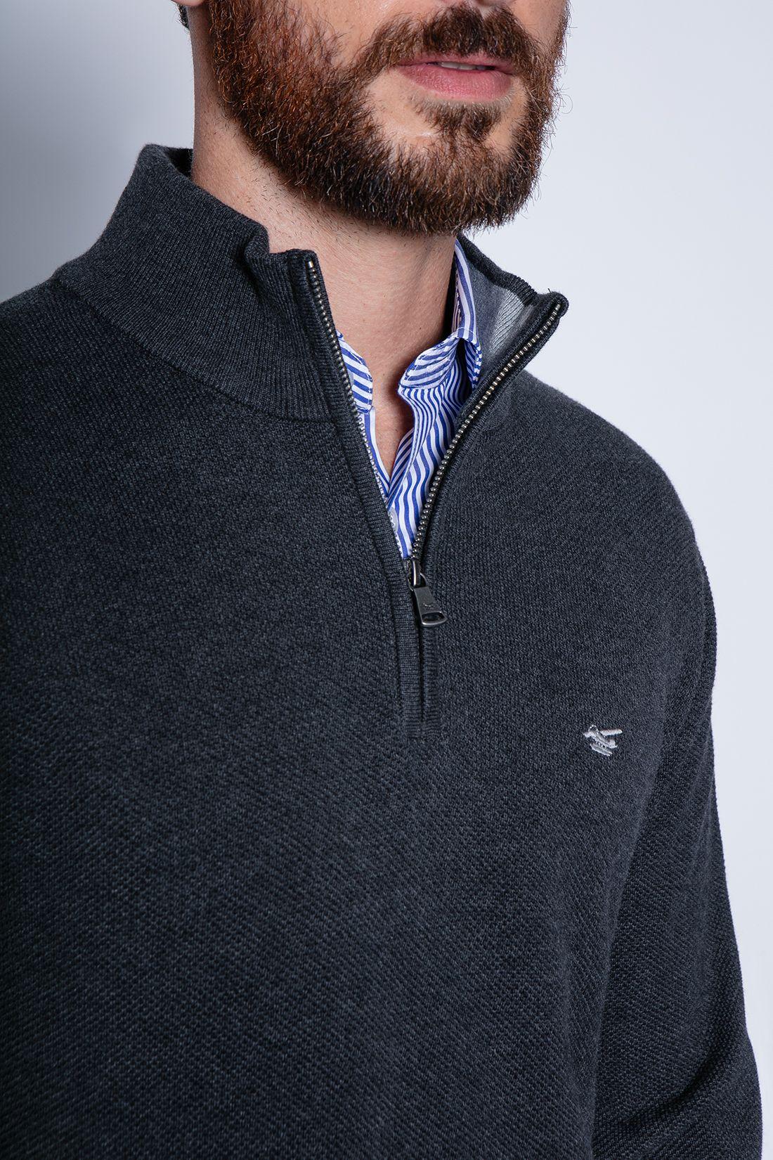 Sweater London Smart Casual L/S Graphite-4
