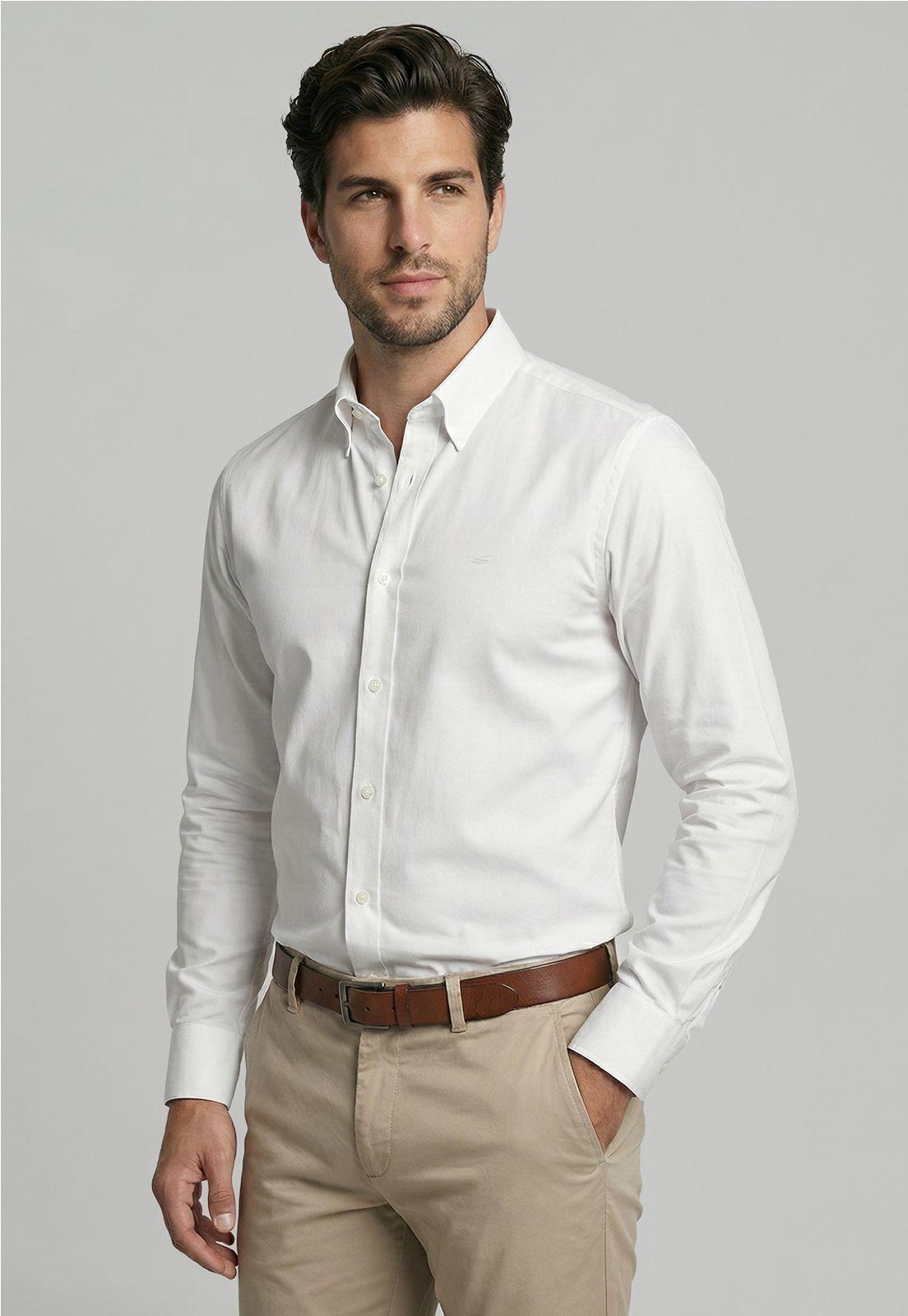 Camisa Slim Dublin White-0