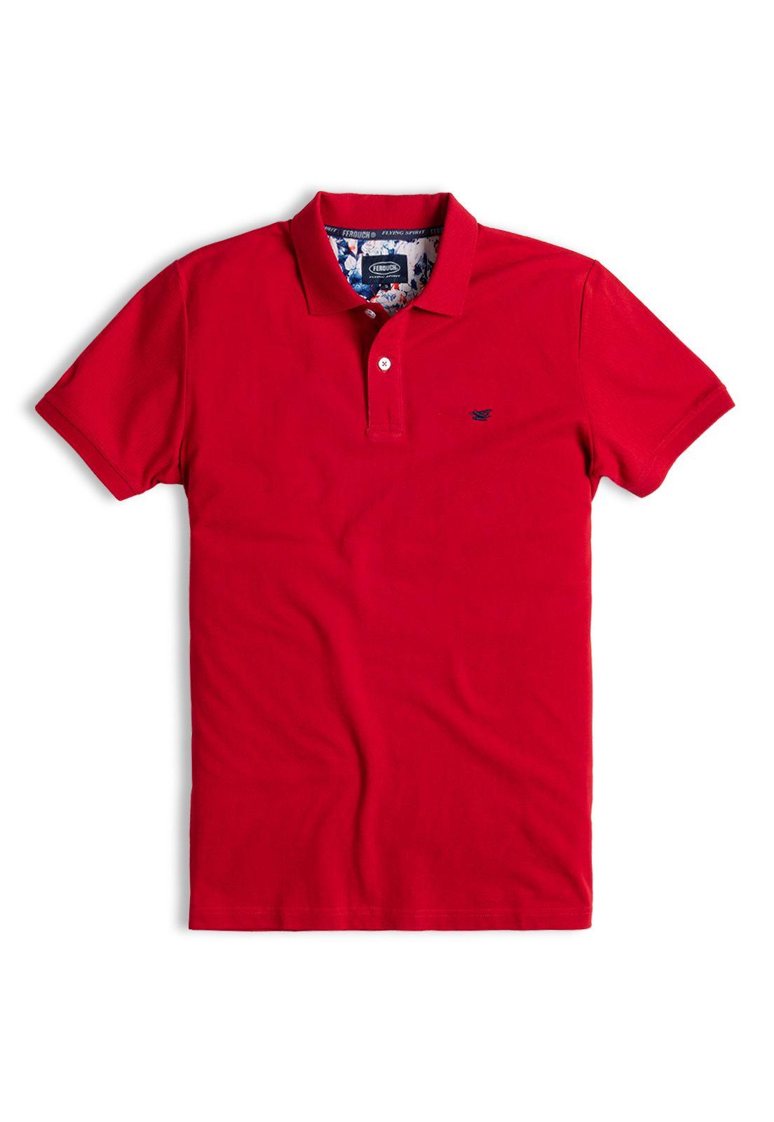 Polera Polo Básica Dk Red-4