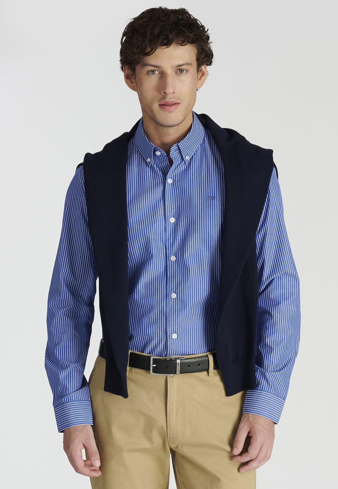 Camisa George Business Navy-4