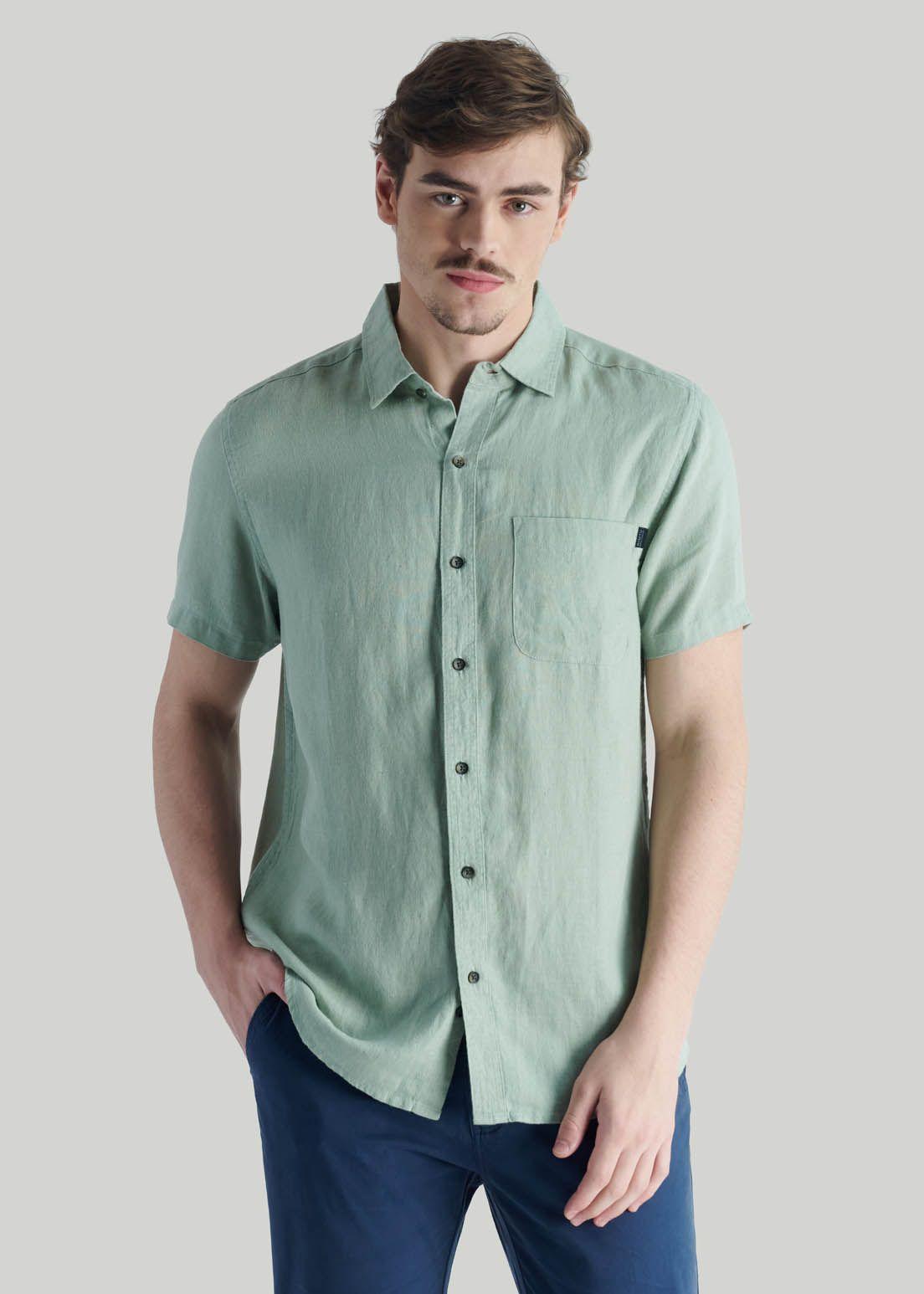 Camisa Taro Casual Turquoise-0