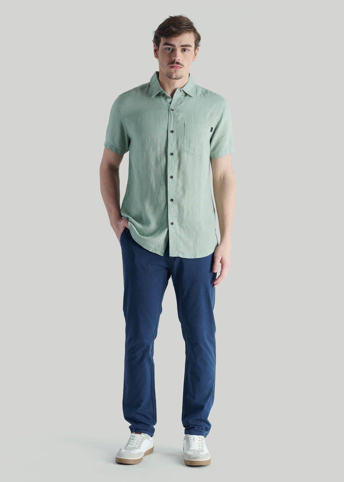 Camisa Taro Casual Turquoise-1