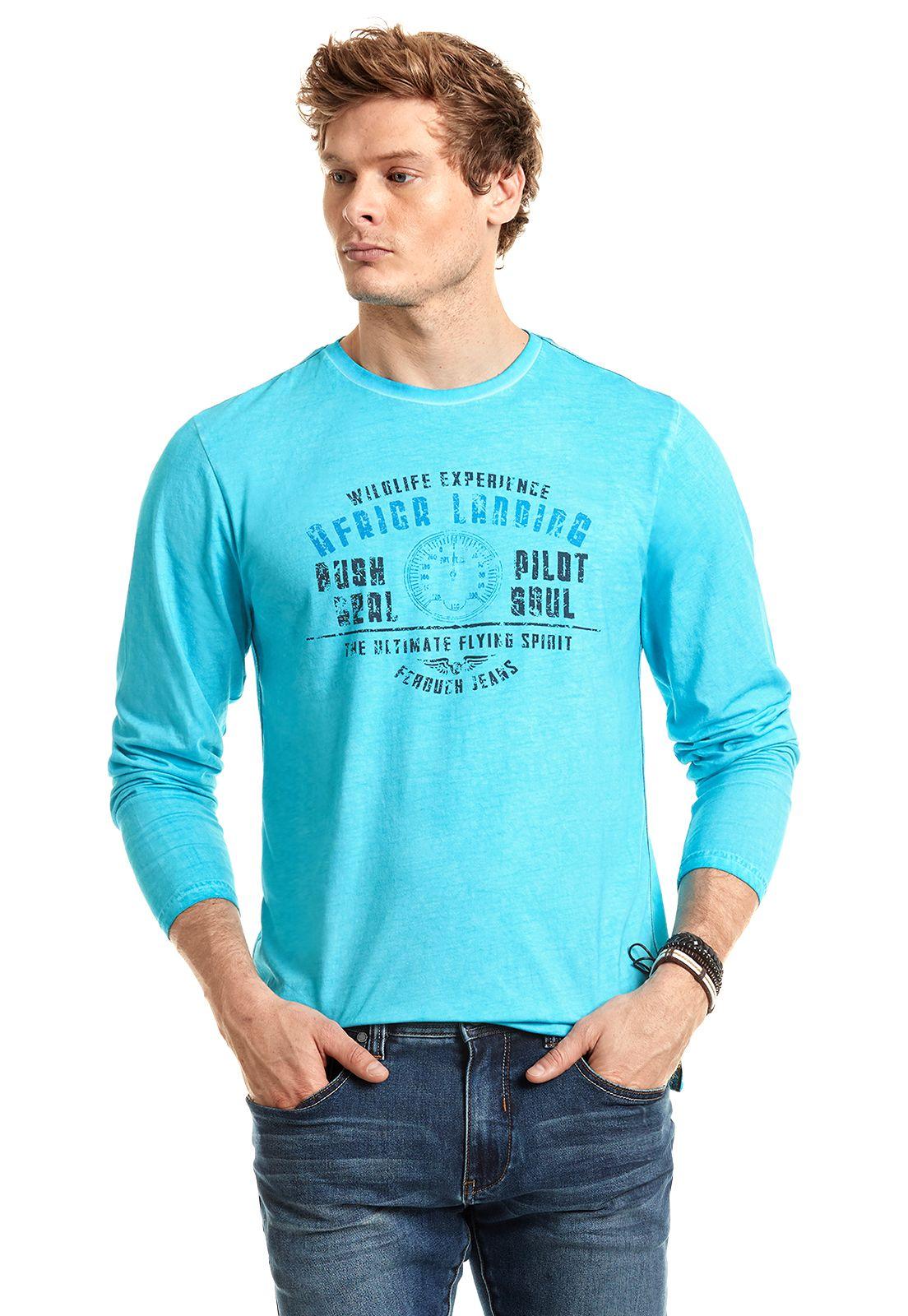 Polera Manga Larga Nebraska Aqua-0