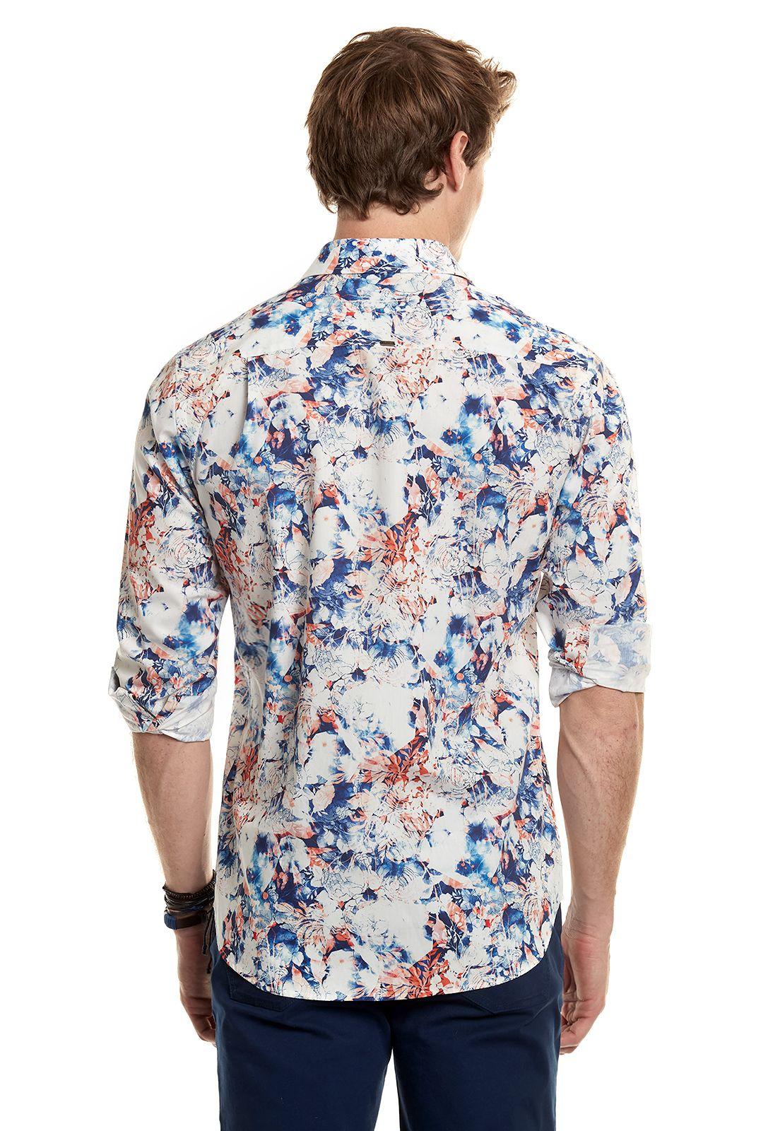 Camisa Estampada Madison Fj Ecru-2