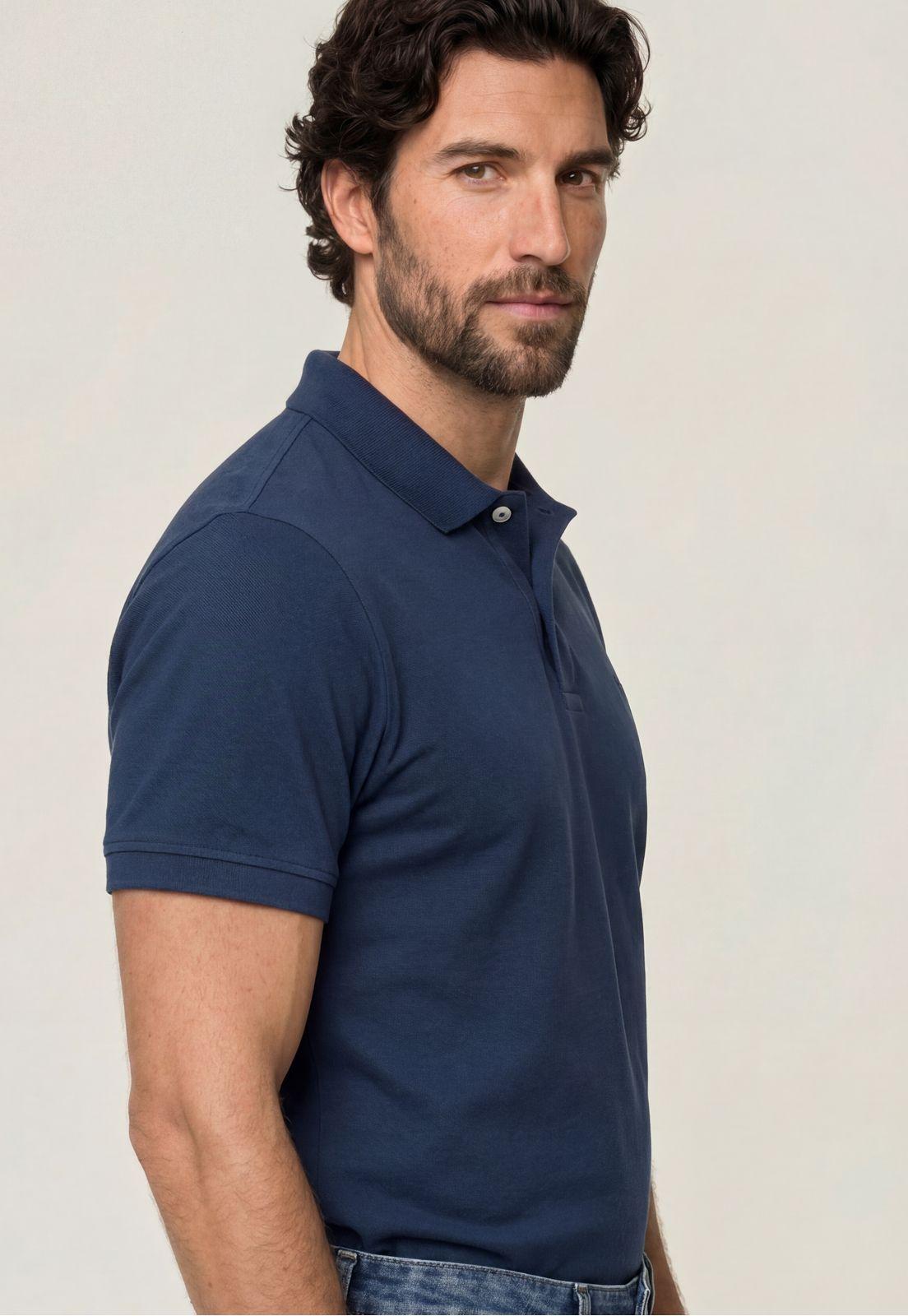 Polo Piqué Navy-3