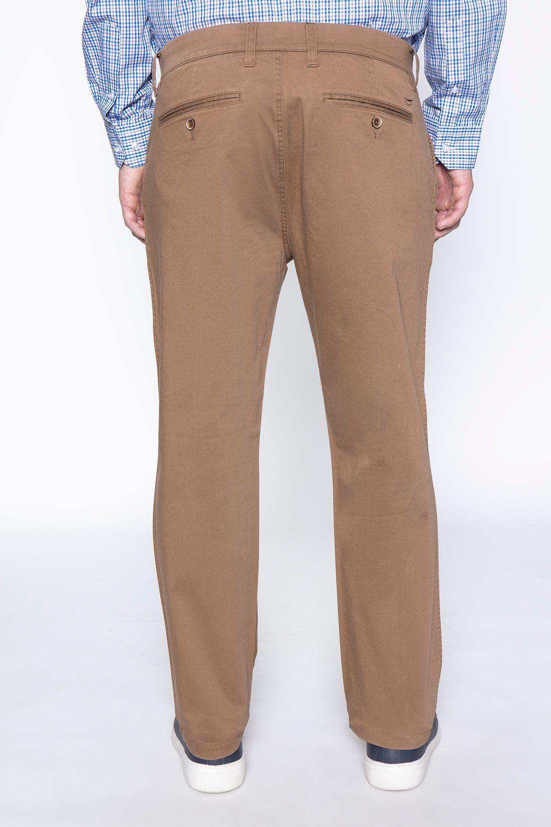 Pantalón Twill Without Pleats L/33 Camel-1
