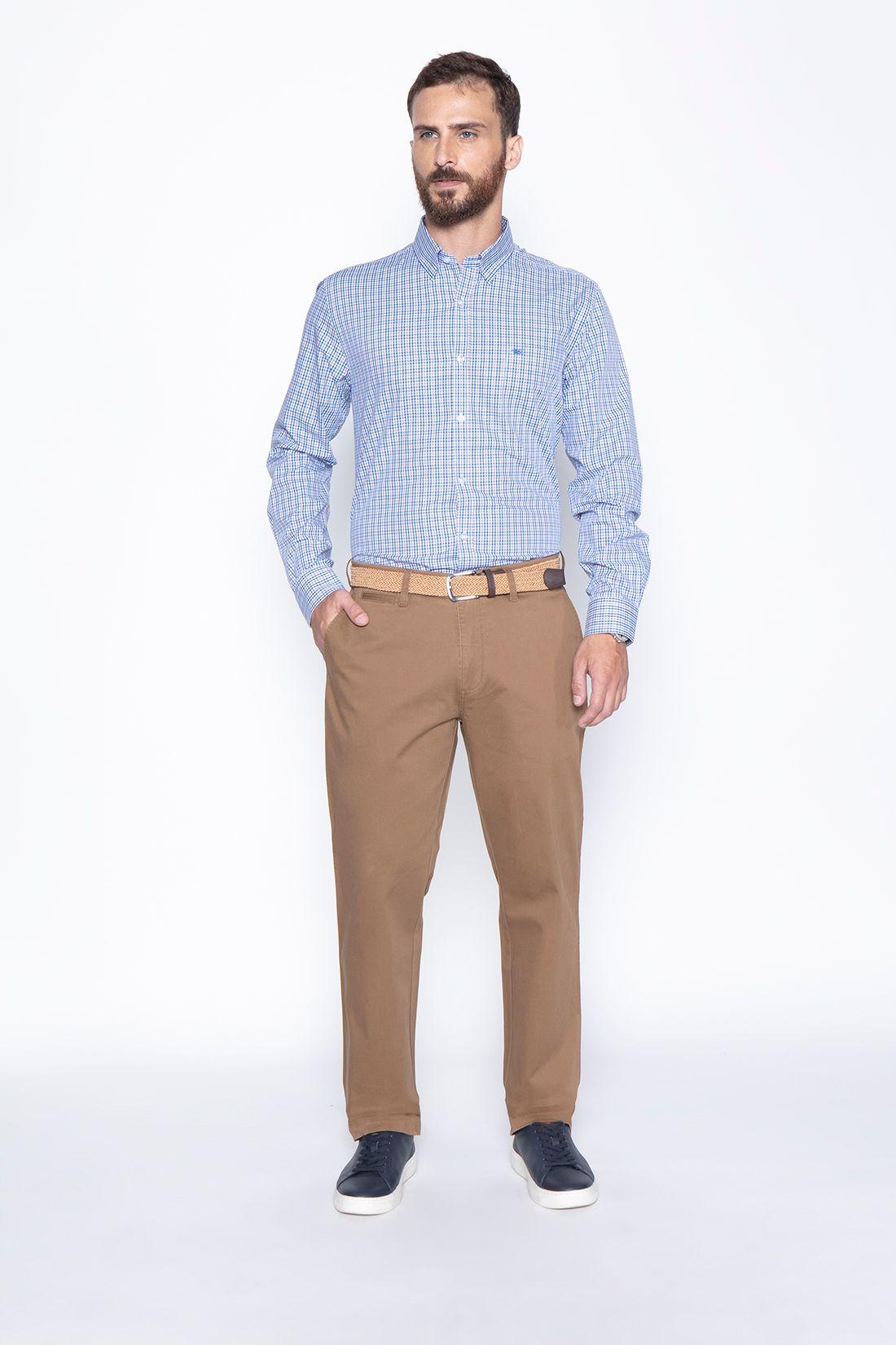 Pantalón Twill Without Pleats L/33 Camel-3