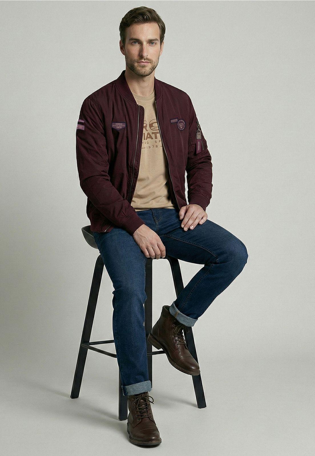 Chaqueta Pilot Bomber Plum-4