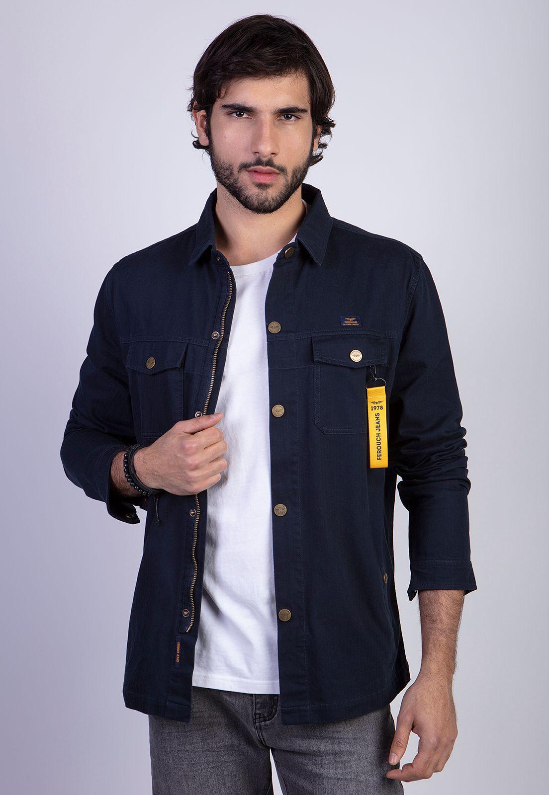 Chaqueta Overshirt Silver Fj Navy-0