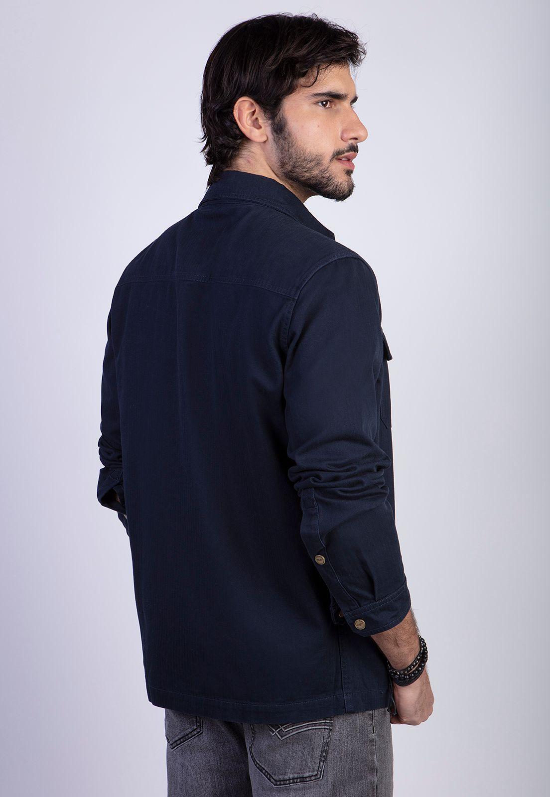 Chaqueta Overshirt Silver Fj Navy-1