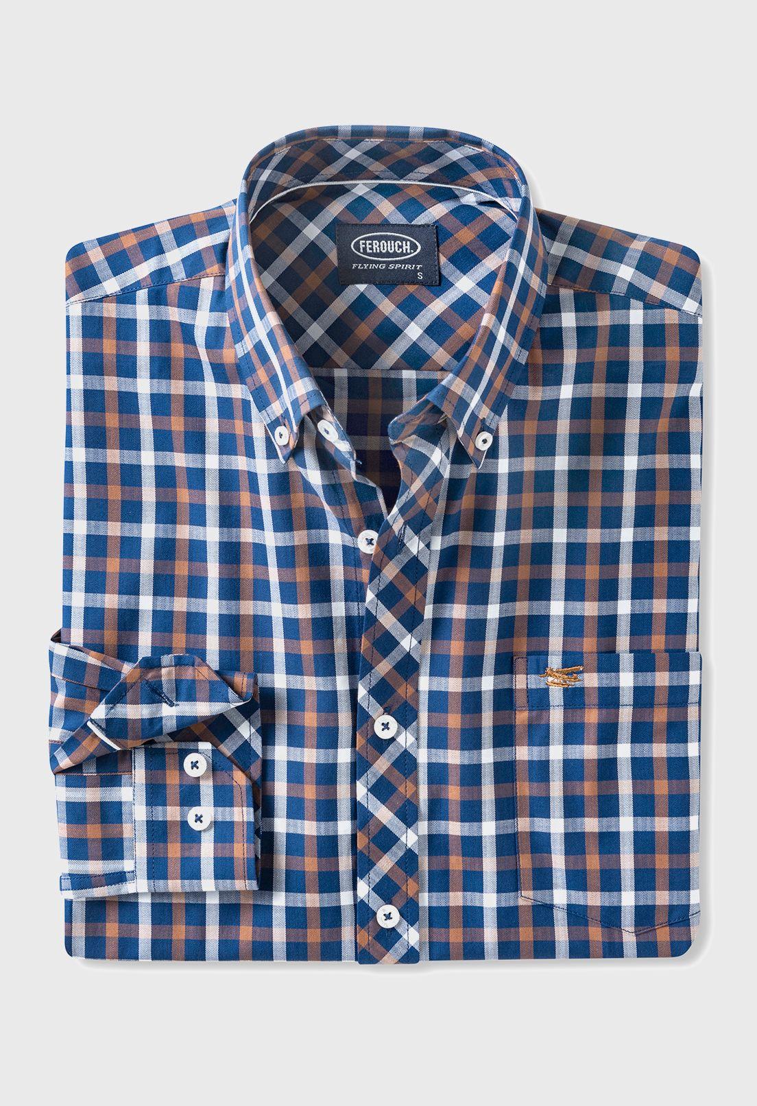 Camisa Checkered Madison F Coffe-4