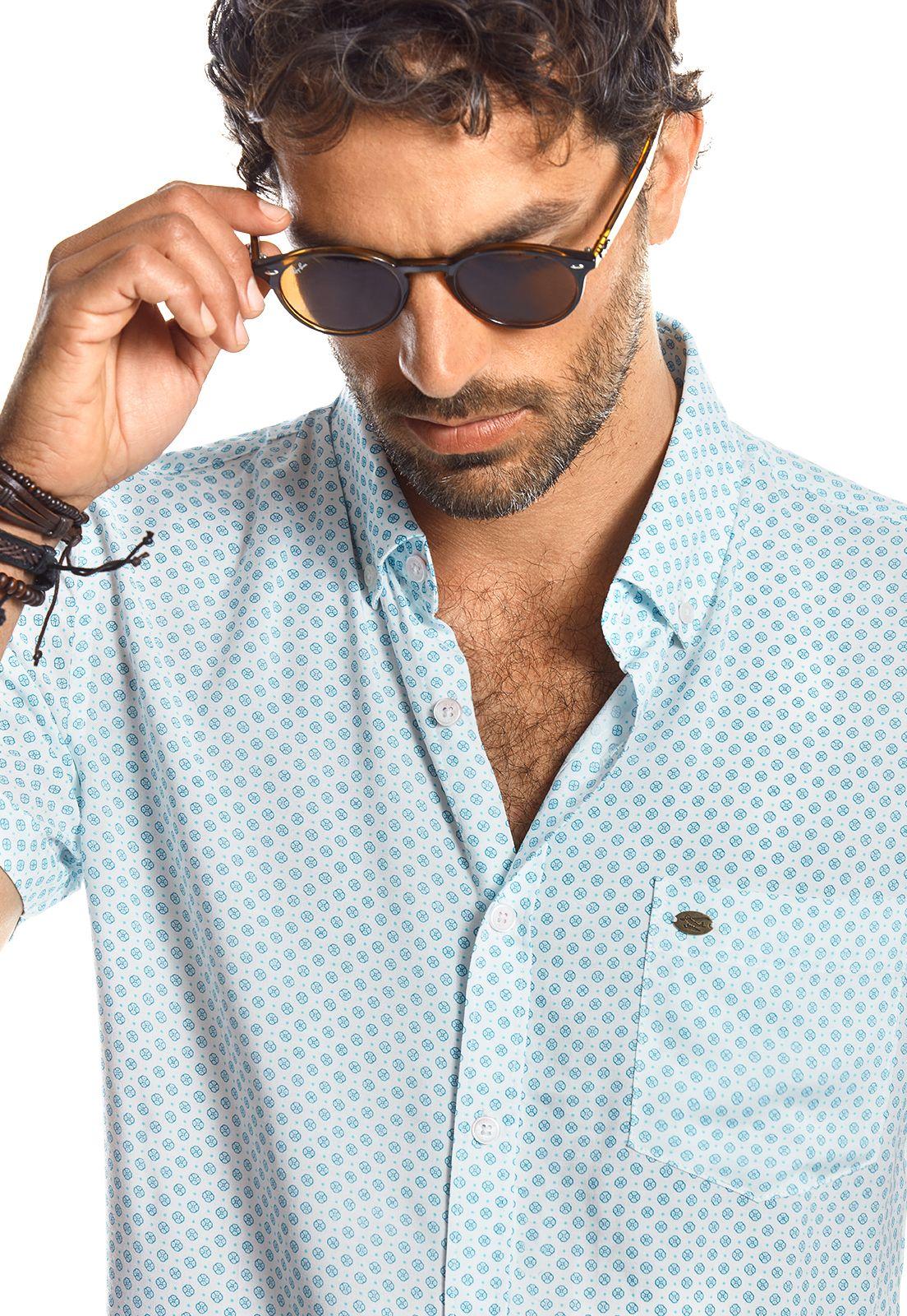 CAMISA MANGA CORTA ESTAMPADA LOS ÁNGELES DK ICE-3
