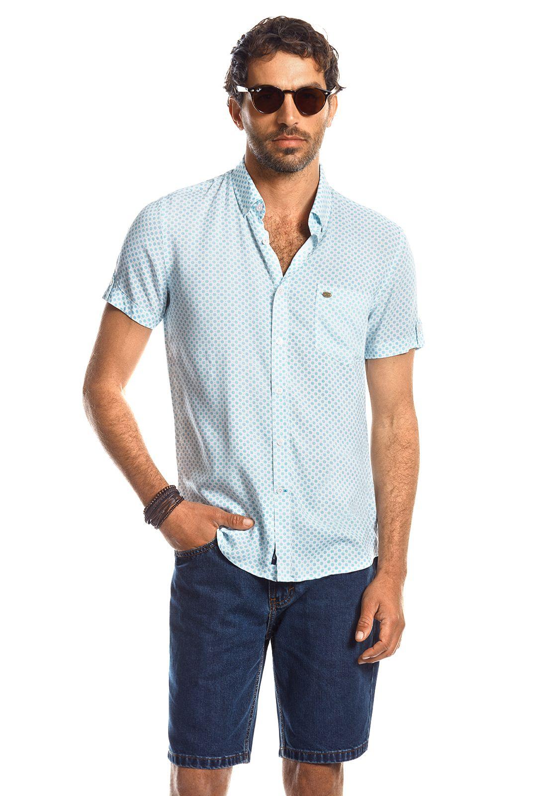 CAMISA MANGA CORTA ESTAMPADA LOS ÁNGELES DK ICE-0