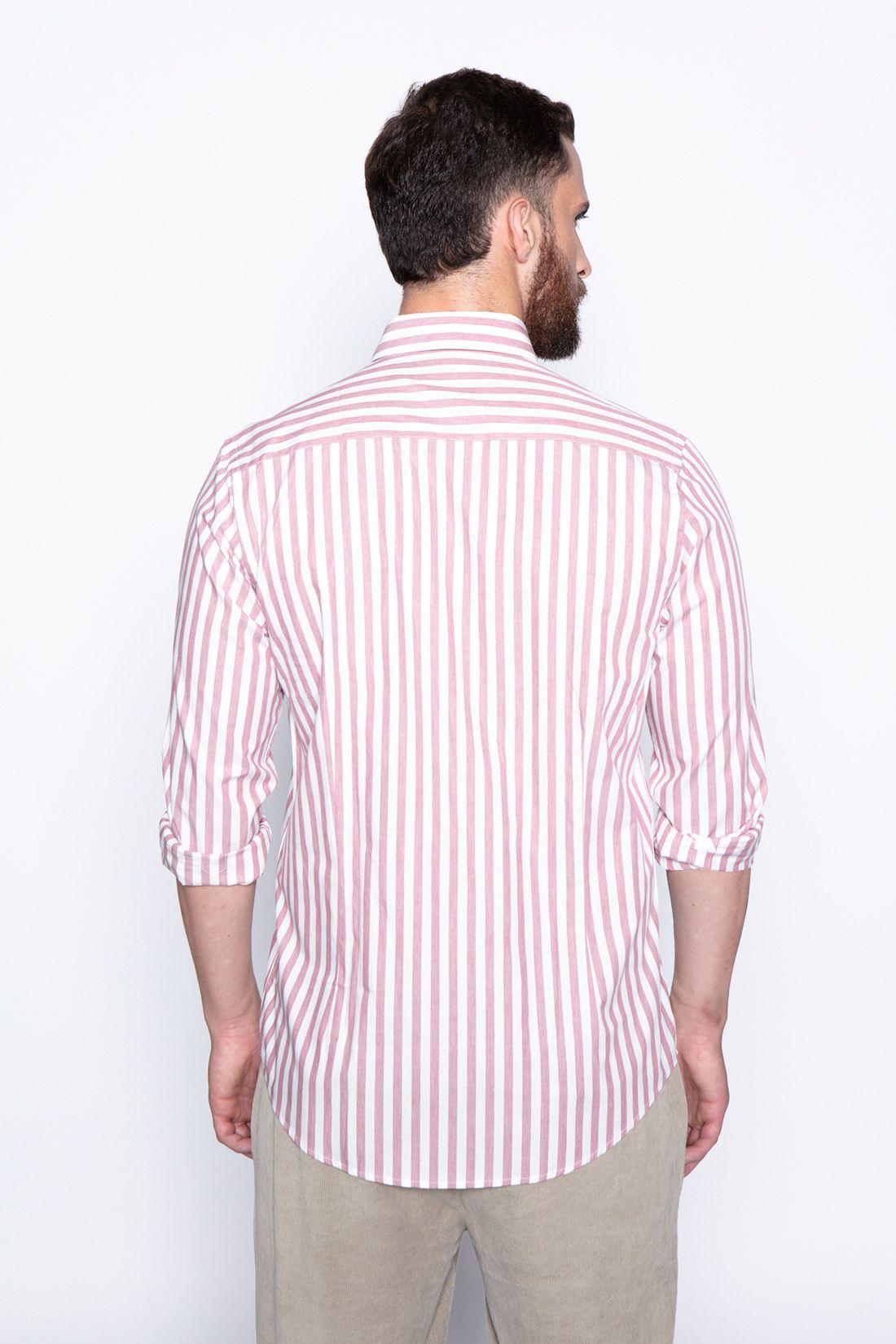 Camisa Listada New York F Burgundy-1