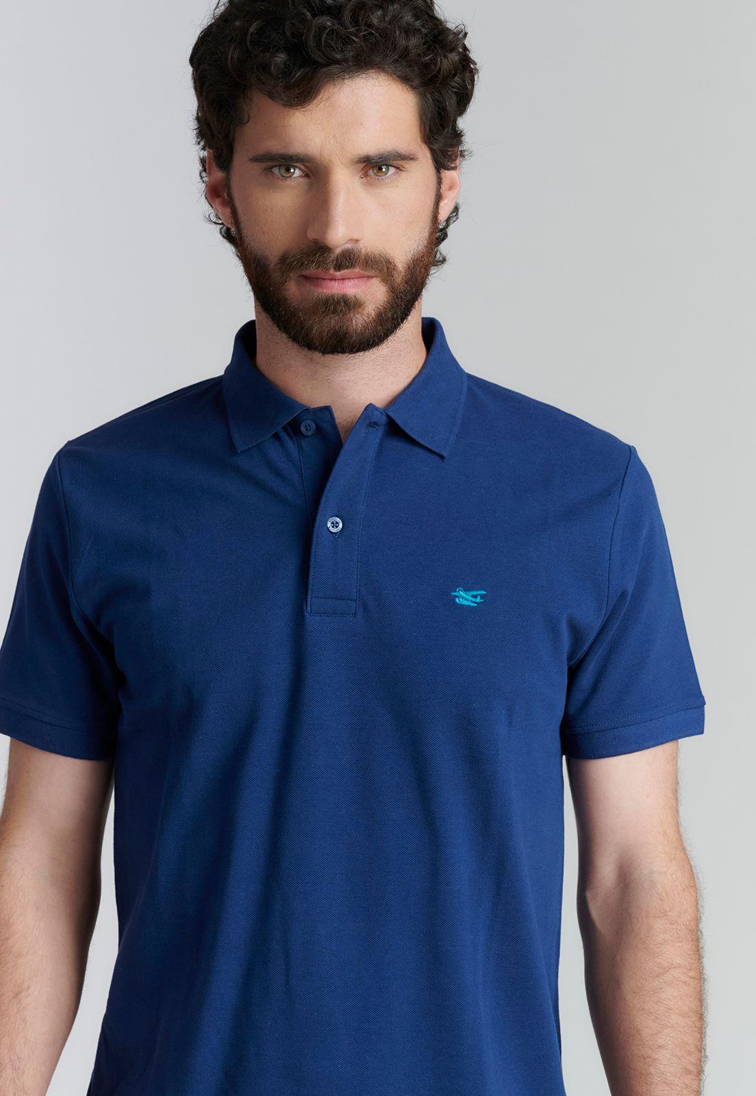 Polera Básica Pique Fr Blue-2