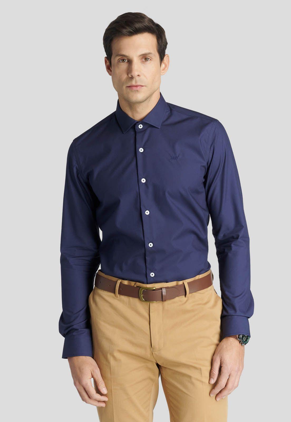 Camisa Business London Navy-0