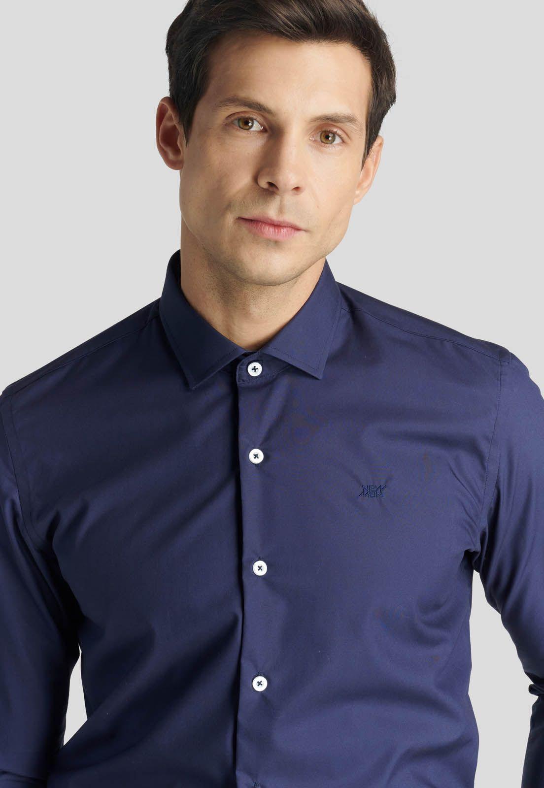 Camisa Business London Navy-2