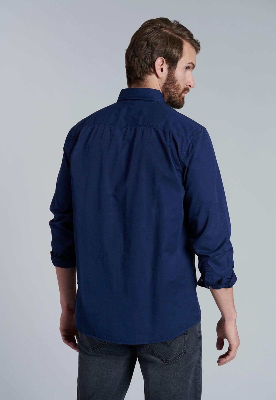 Camisa Sport Garment Dyed Navy-3