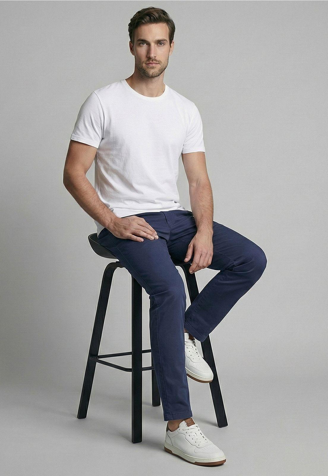 Pantalón Slim Twill L/31 Steel-4