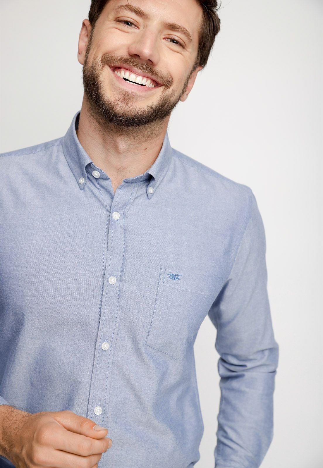 Camisa Oxford Sport F Navy-2