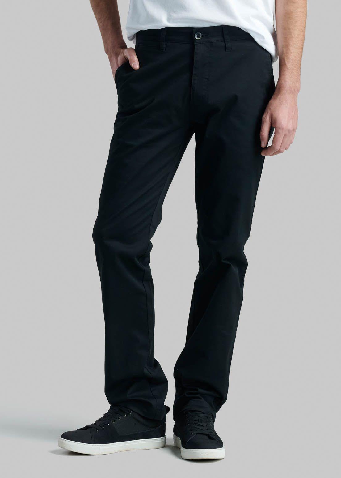 Pantalón Business Twill Without Pleats L/33 Black-0