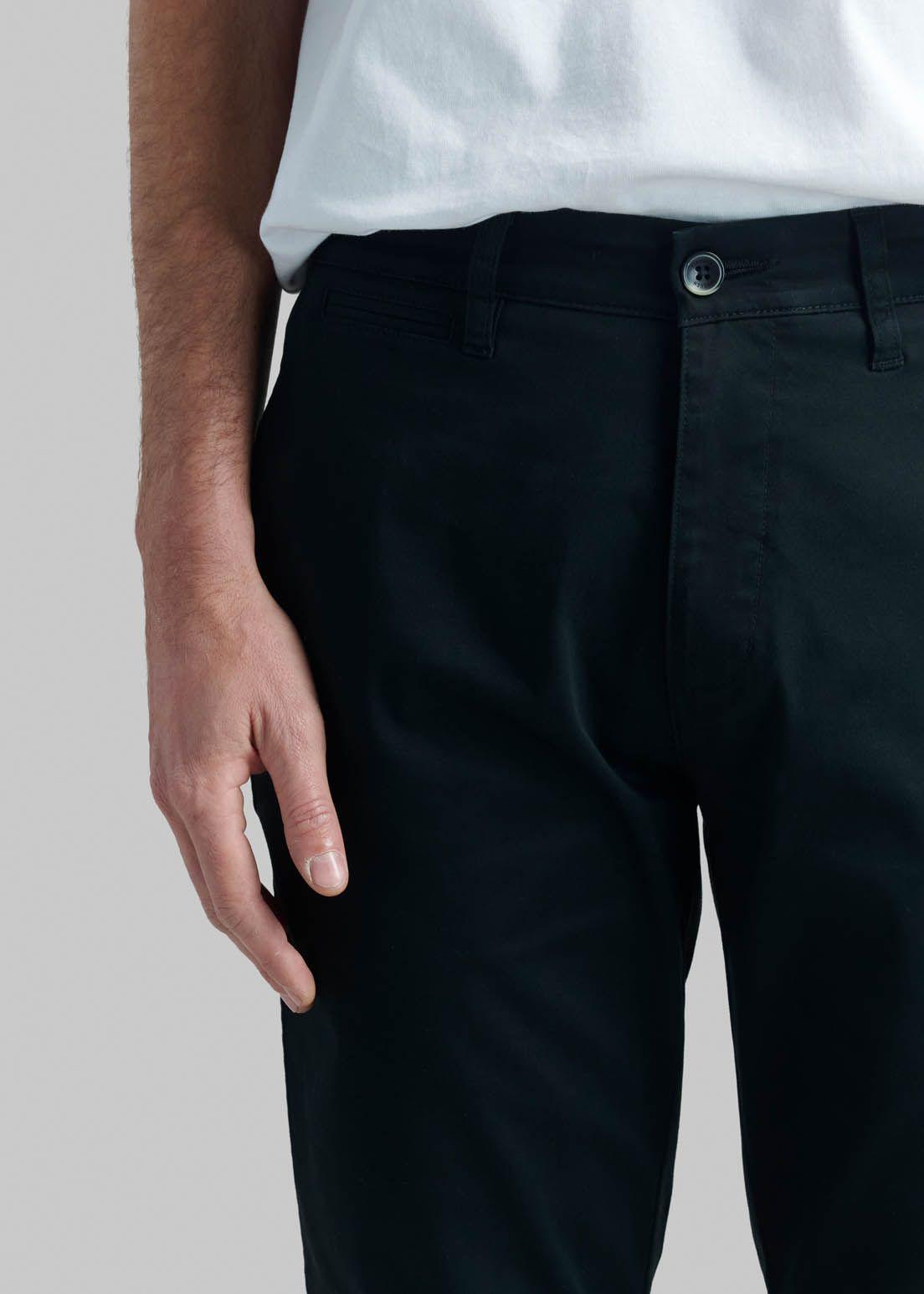 Pantalón Business Twill Without Pleats L/33 Black-2