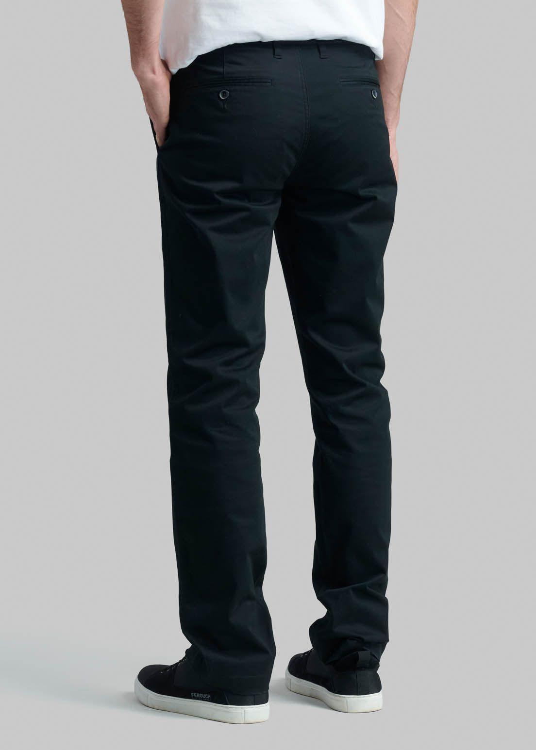 Pantalón Business Twill Without Pleats L/33 Black-3