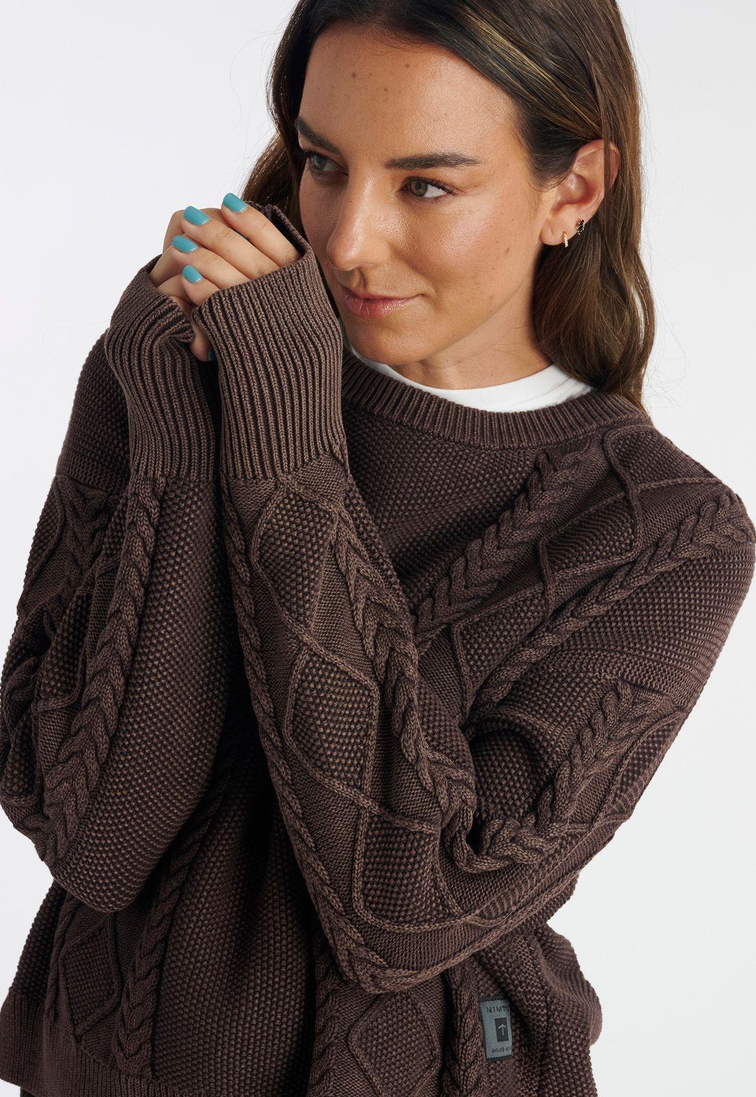 Sweater Michay Casual Chocolate-2