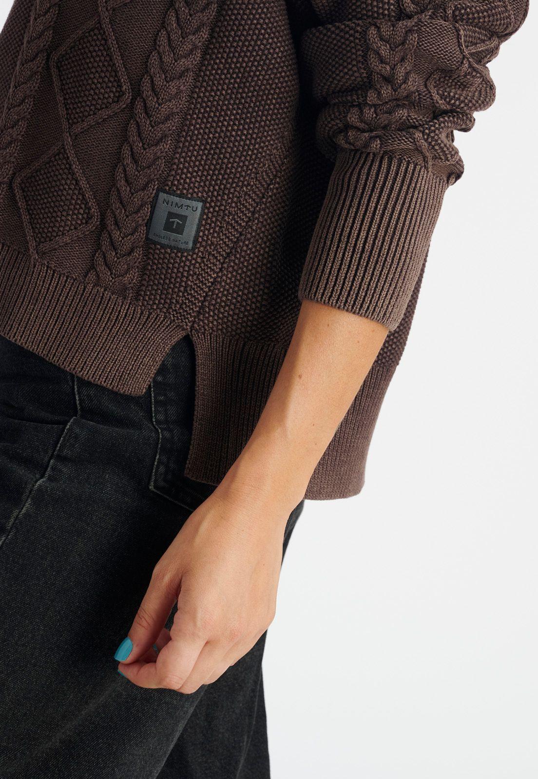 Sweater Michay Casual Chocolate-4