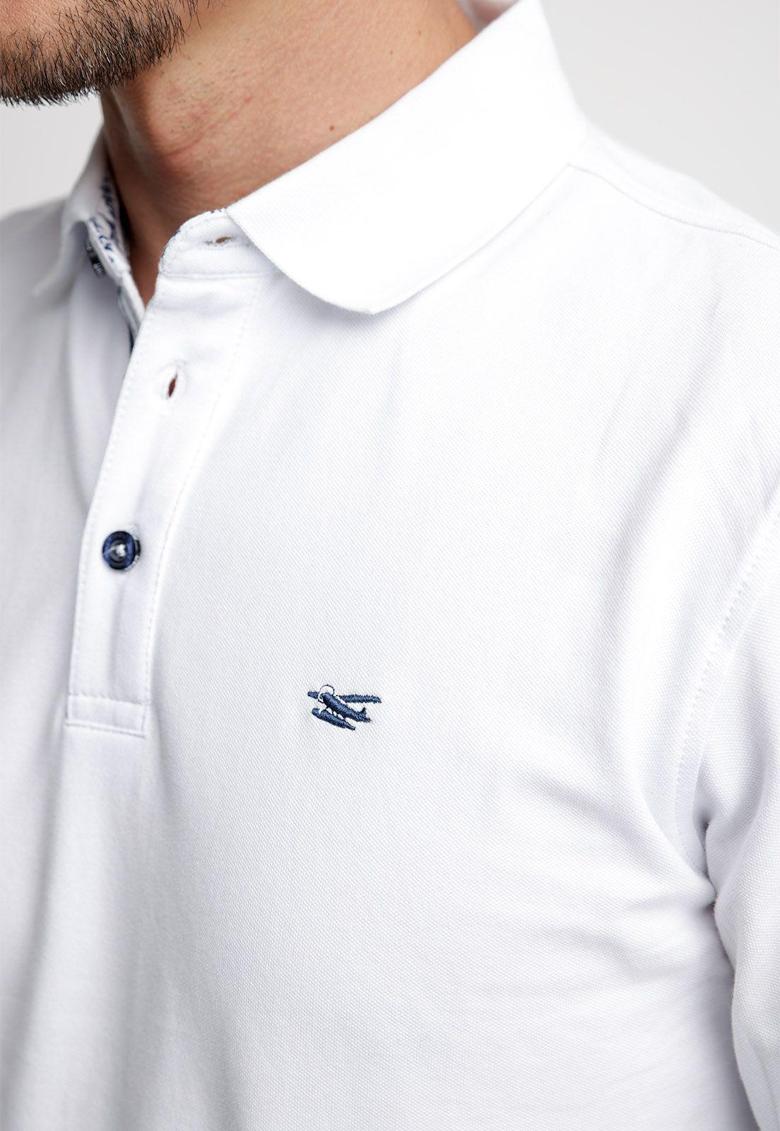 Polera Polo Básica Manga Larga White-2