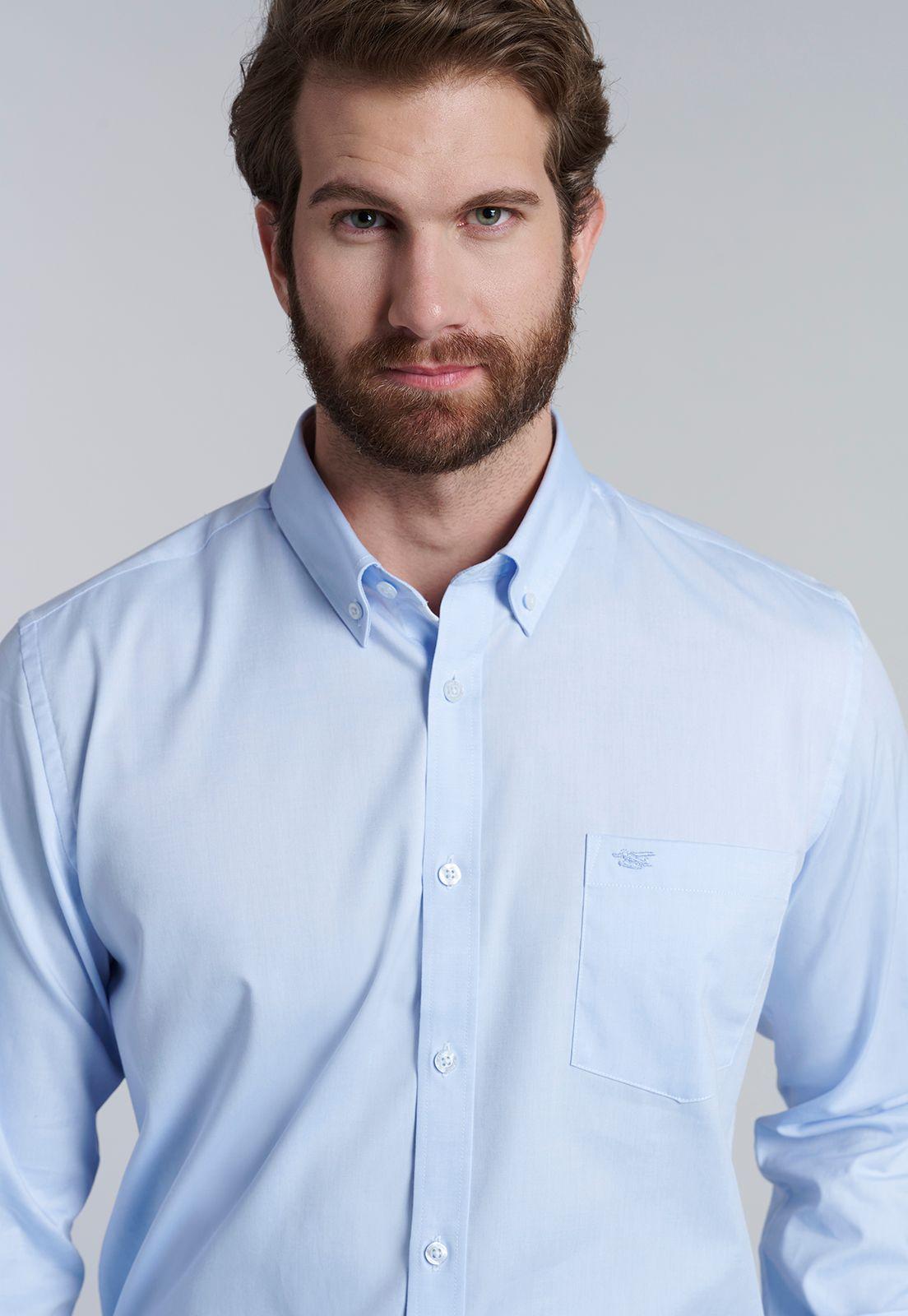 Camisa Smart Casual Oxford Sky-2
