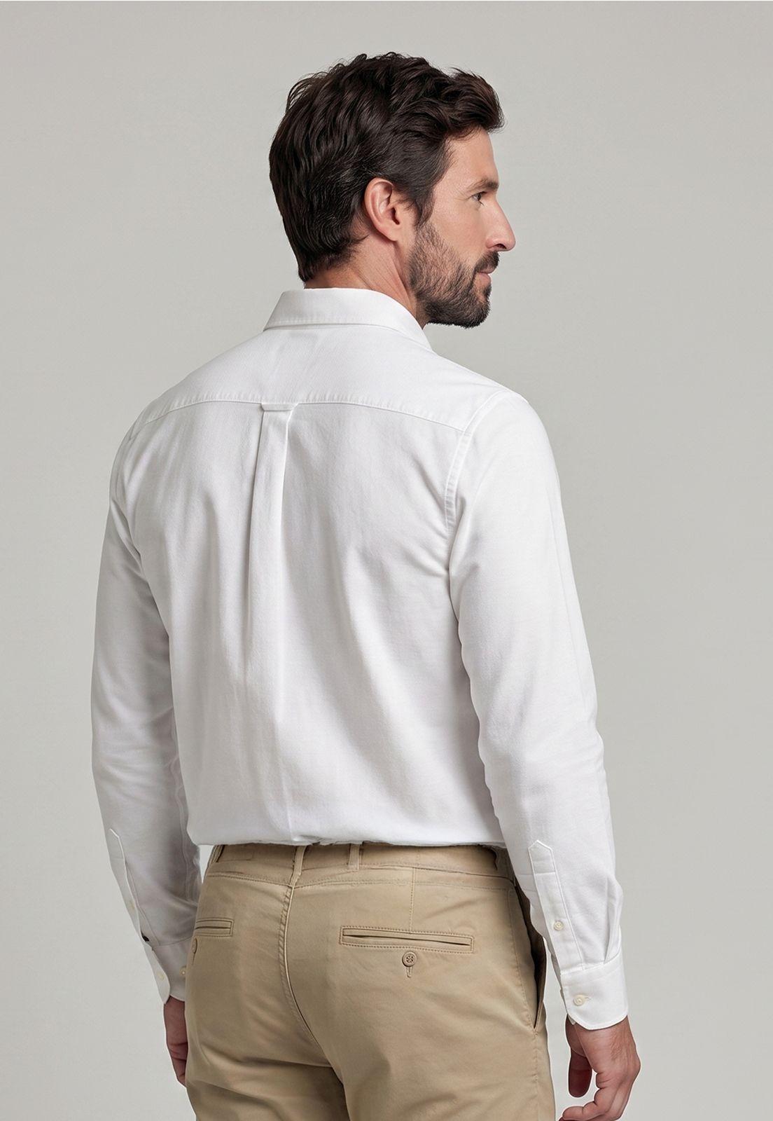 Camisa Regular Sport White Oxford-2