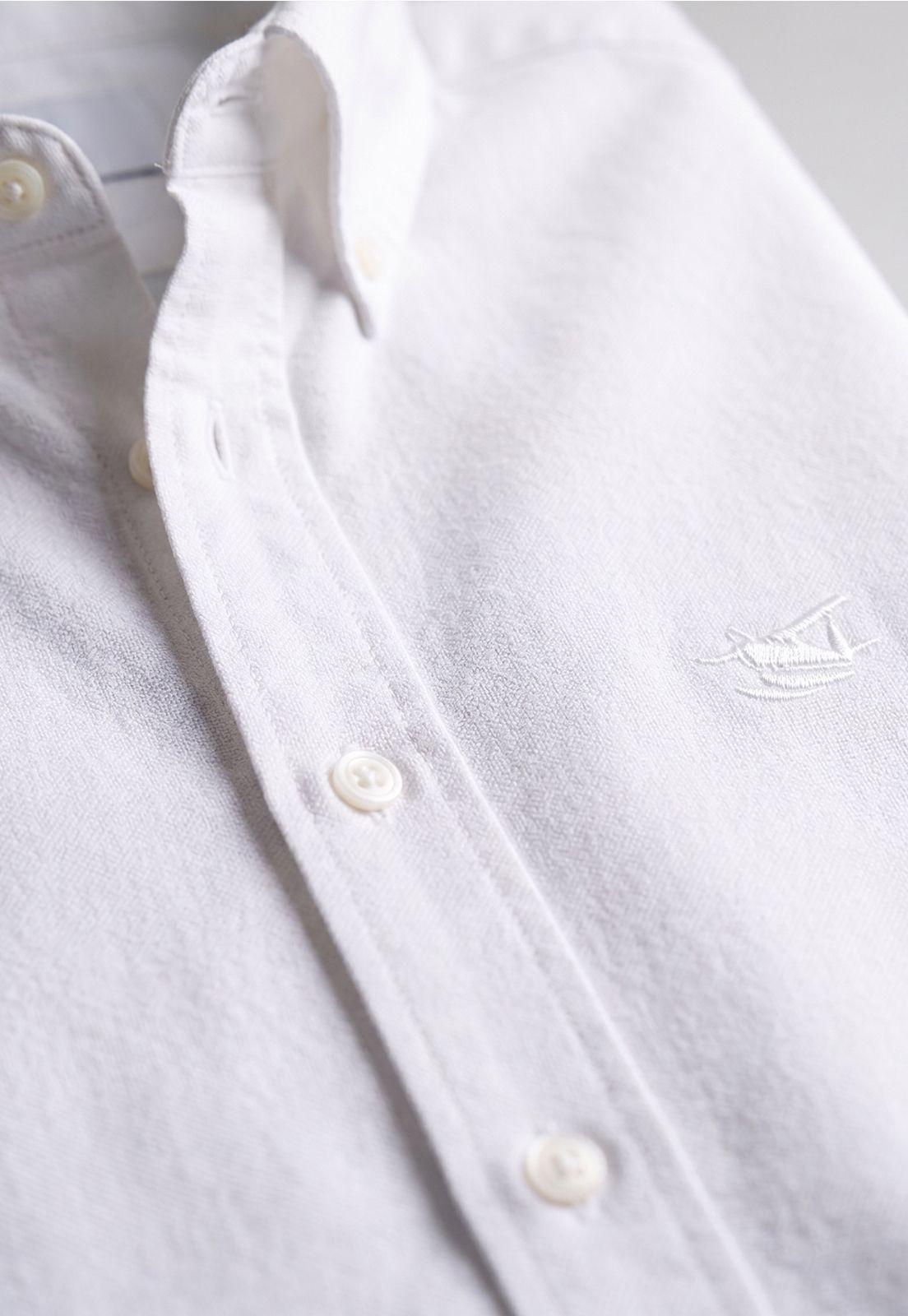 Camisa Regular Sport White Oxford-3