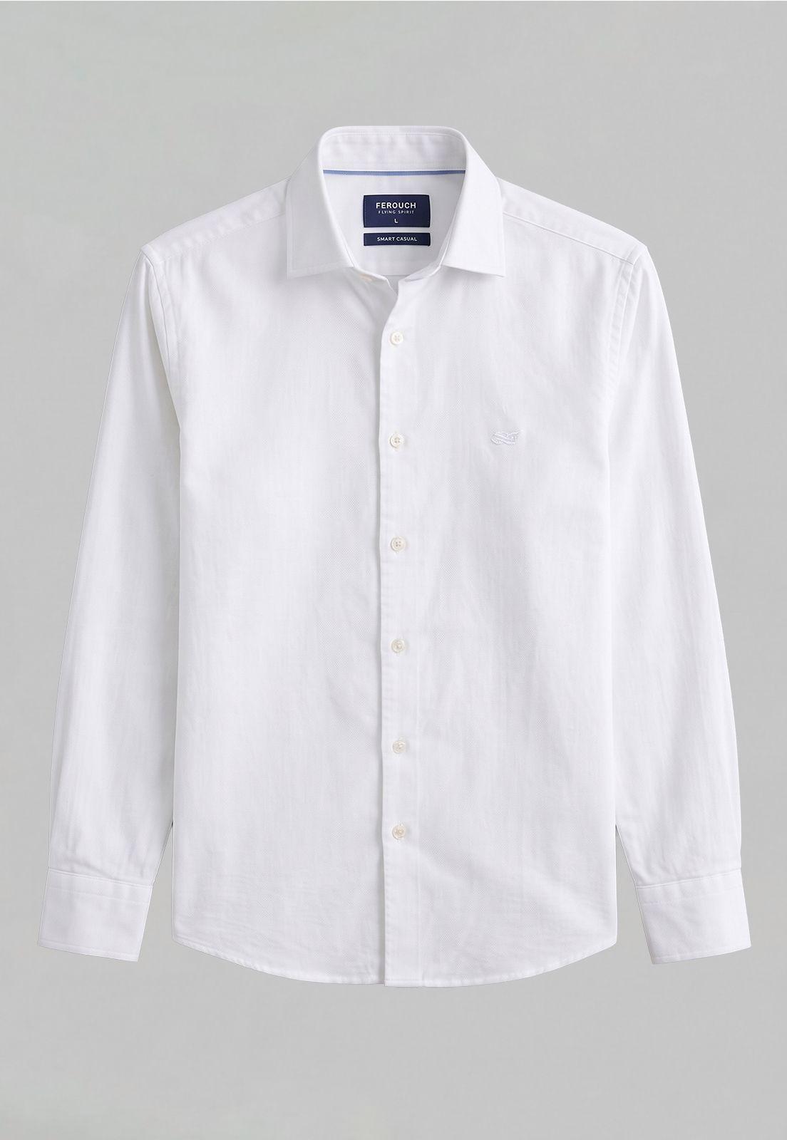 Camisa Regular Sport White Oxford-4
