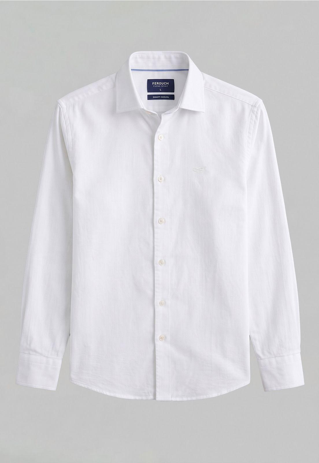 Camisa Regular Sport White Oxford-4