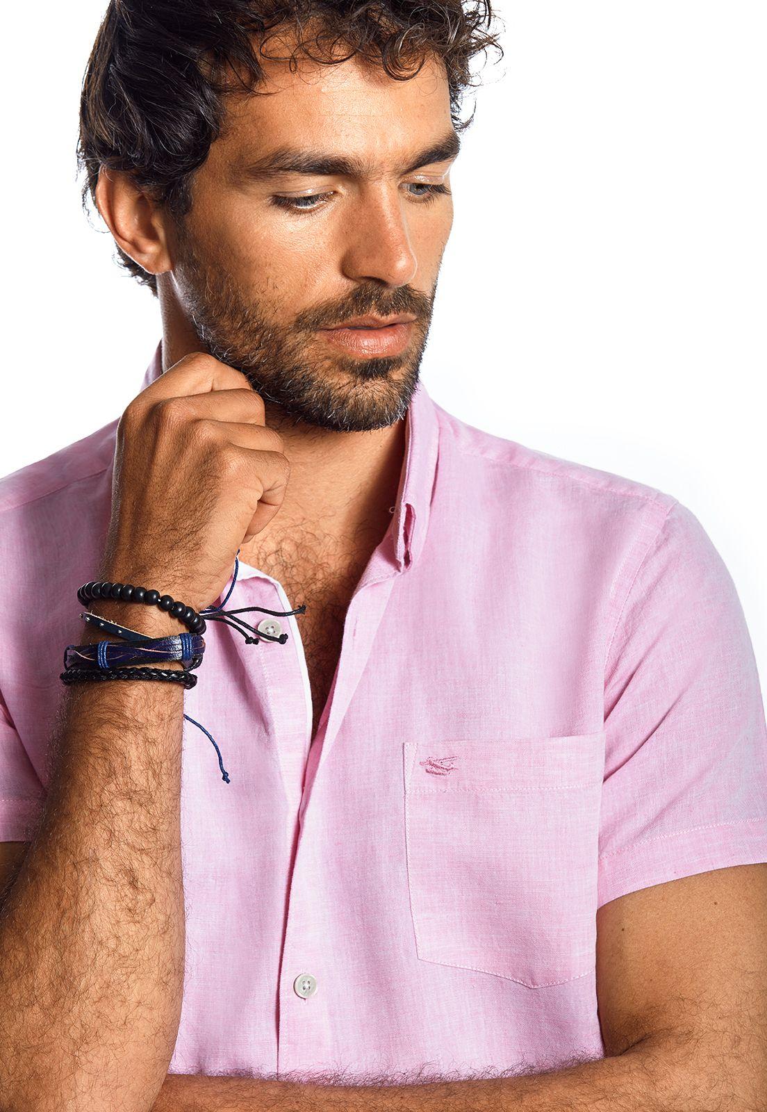 Camisa Manga Corta Sport Atlanta Pink-3