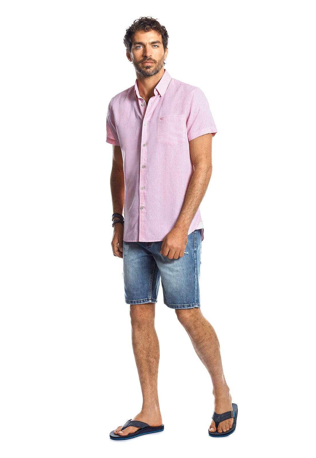 Camisa Manga Corta Sport Atlanta Pink-1
