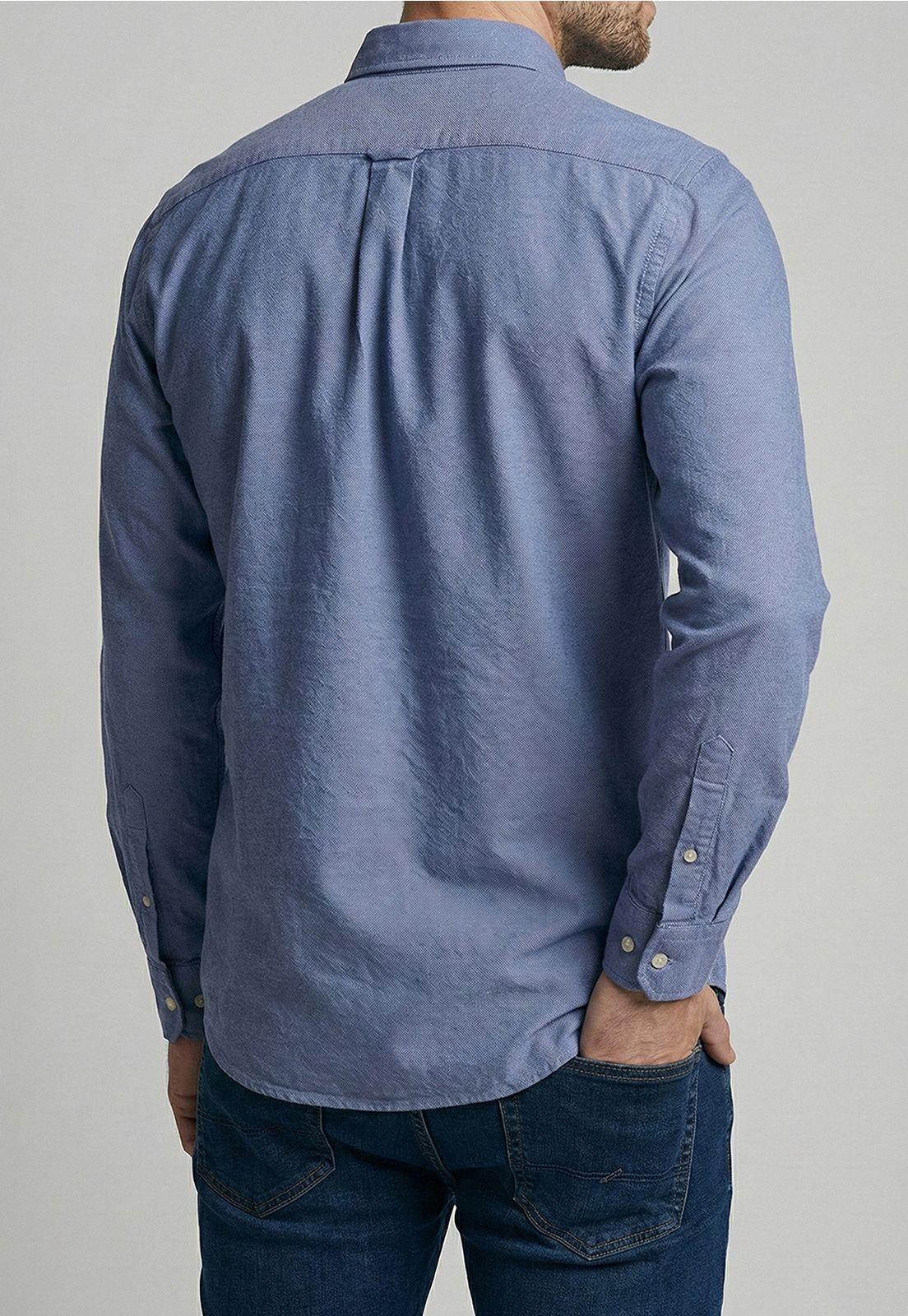 Camisa Regular Sport Sky Oxford-2