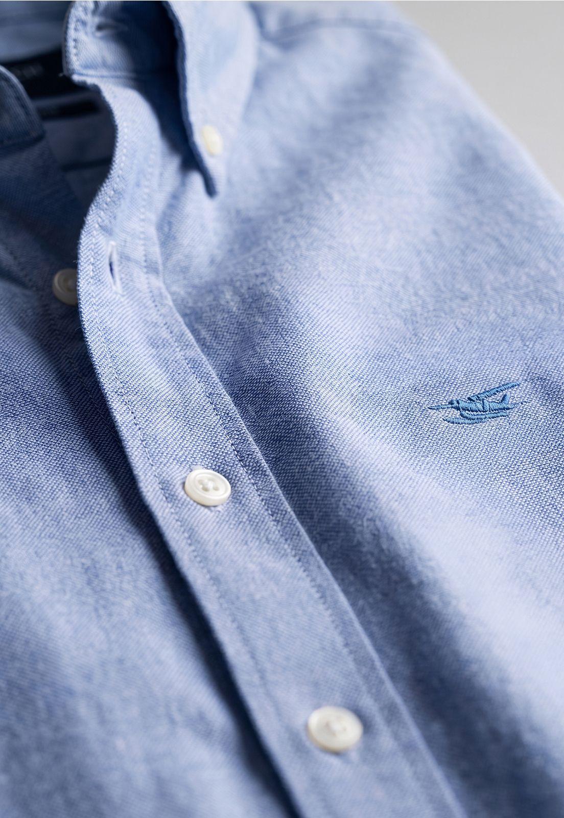 Camisa Regular Sport Sky Oxford-3