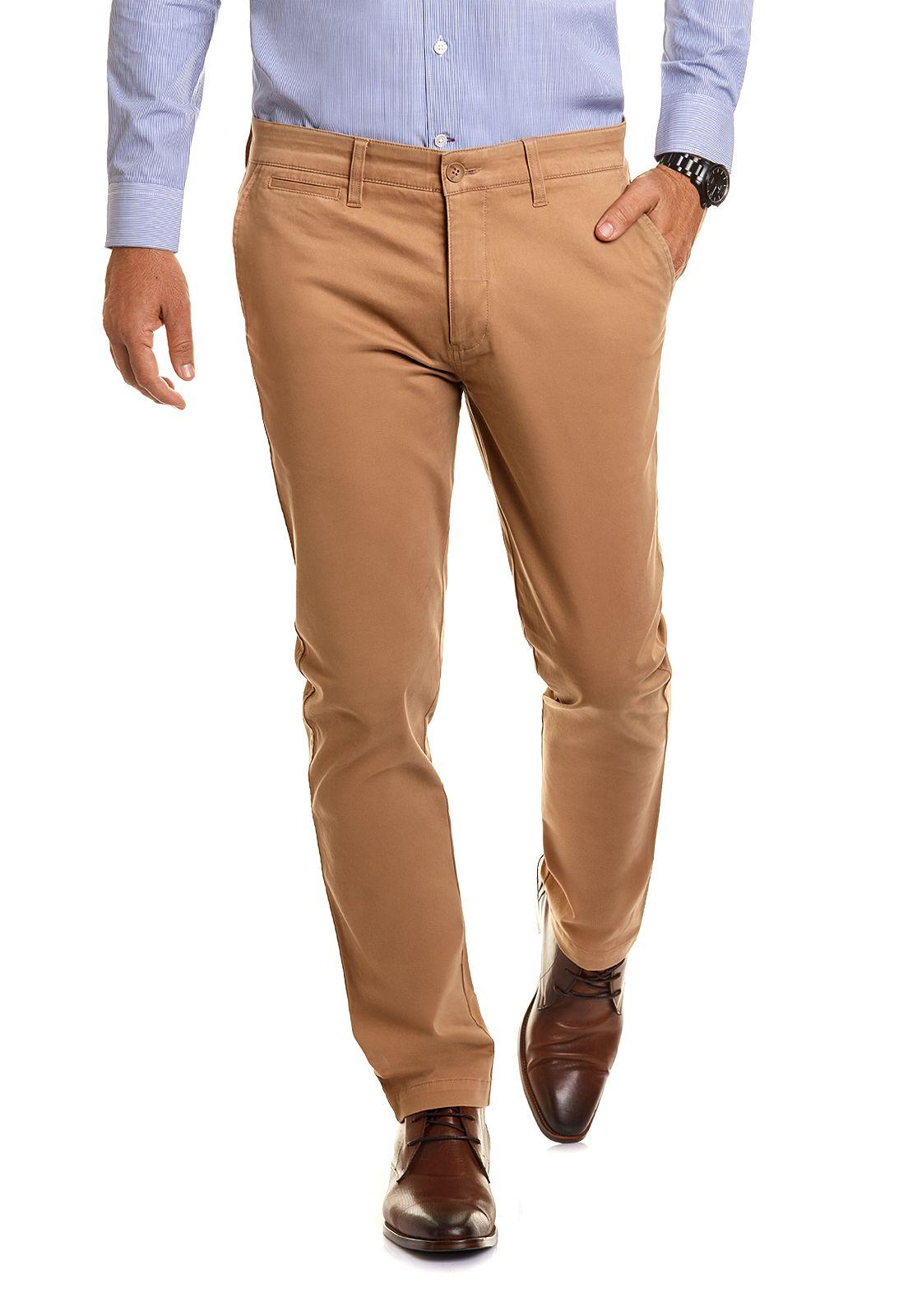 Pantalón Twill Slim L/31 Camel-0